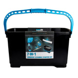 Seau du Kit de nettoyage vitres Moerman 7 en 1 avec raclettes et brosses