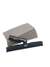 Tampons en noix abrasifs Maykker pour nettoyage vitres avec Tbar handysleeve