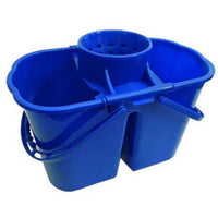 Seau 12 L Double Compartiment avec Essoreur Bleu