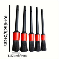 Lot de 5 brosses pour detailing voiture