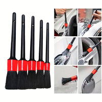 Lot de 5 brosses pour detailing voiture