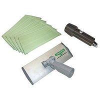 Kit Nettoyage intérieur vitres avec pad microfibre 27 cm et porte-pad.