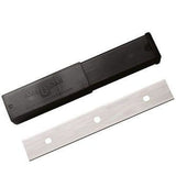 Lames en acier inoxydable 10 cm pour grattage professionnel des surfaces.